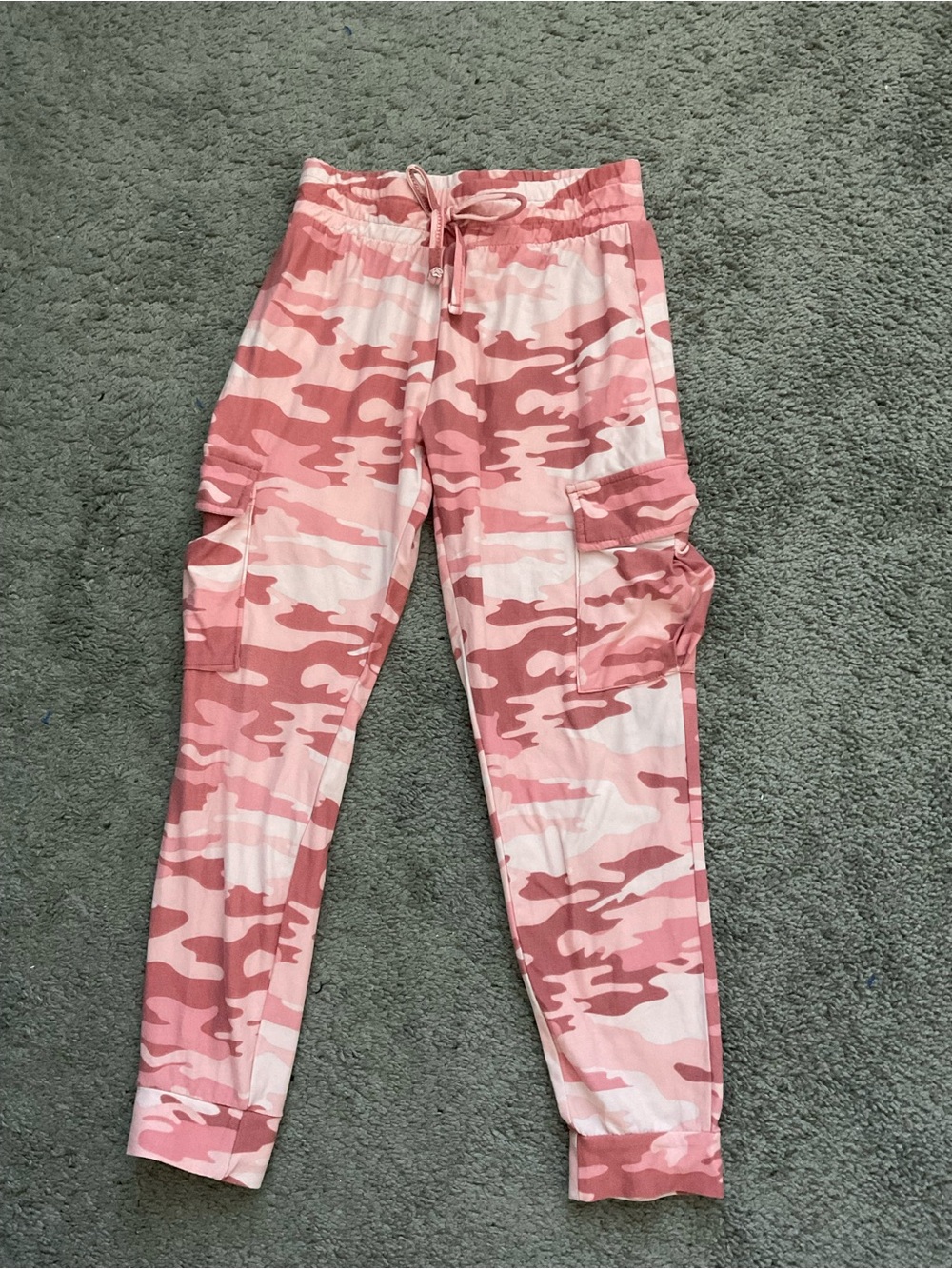 Stellah Pink Camo Cargo Joggers for Kids